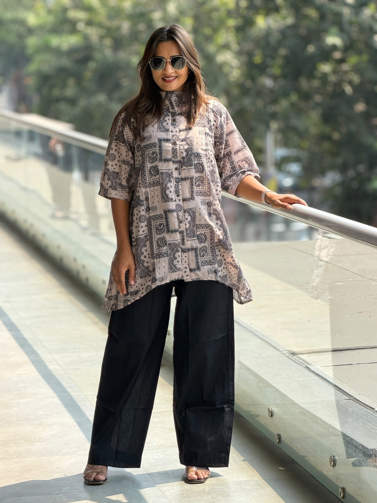 Cotton updown shirt