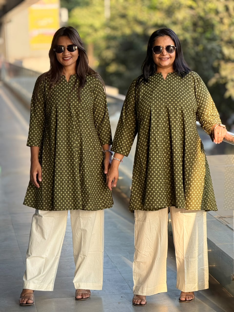 Cotton print tunic