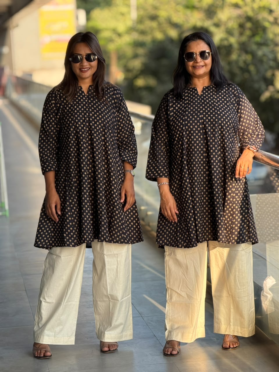 Cotton print tunic