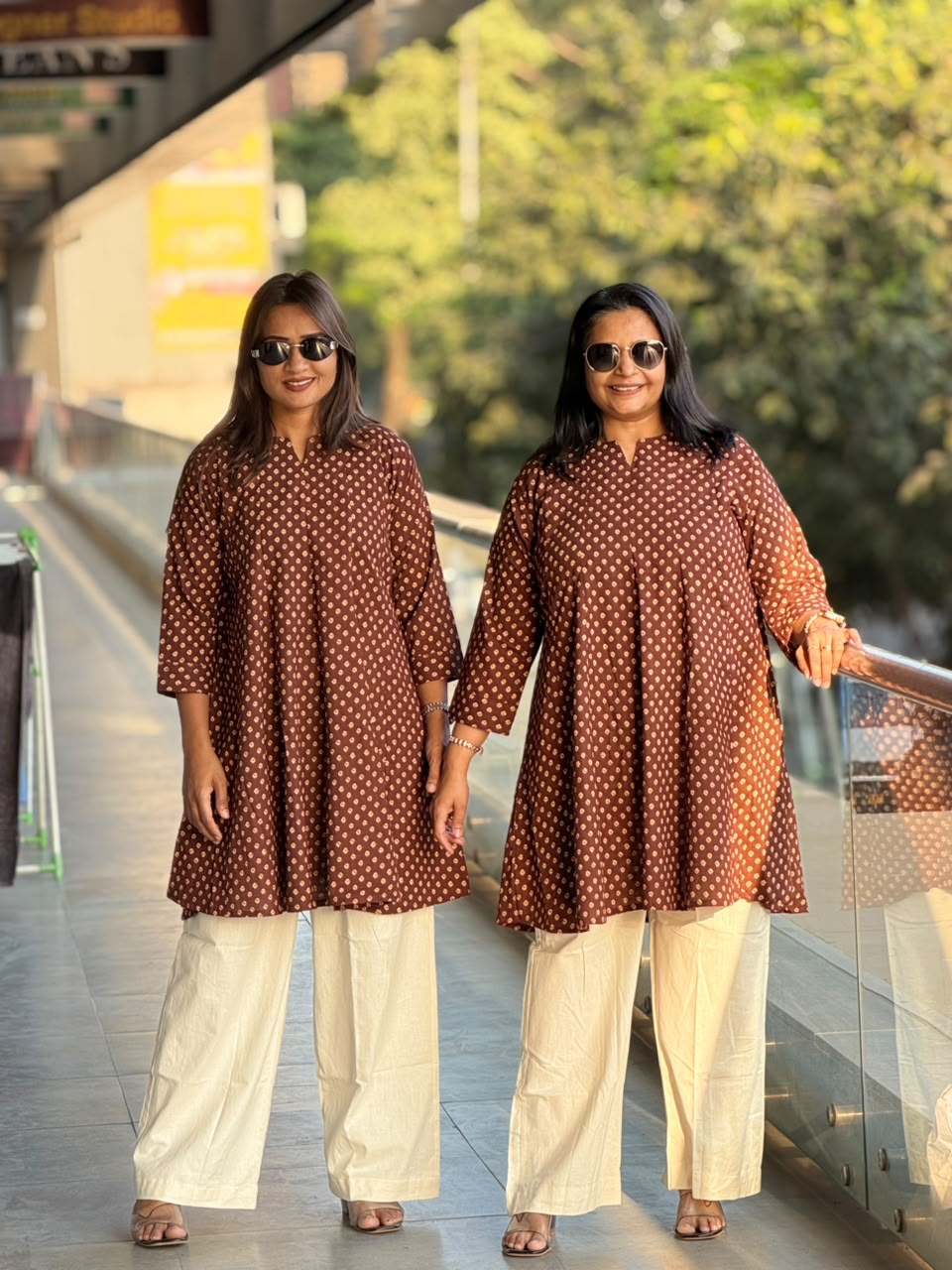 Cotton print tunic