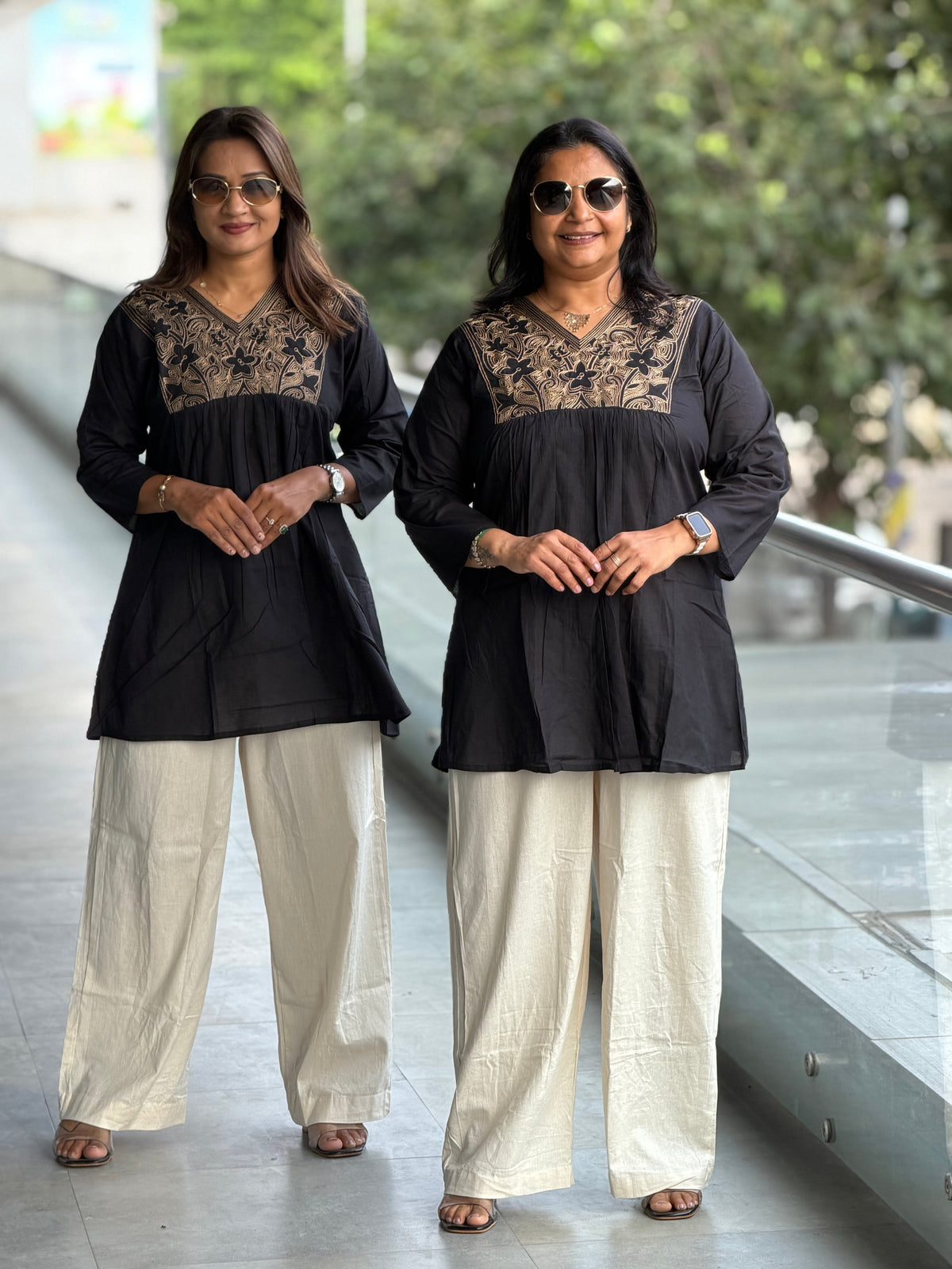 Embroidered Ease Set