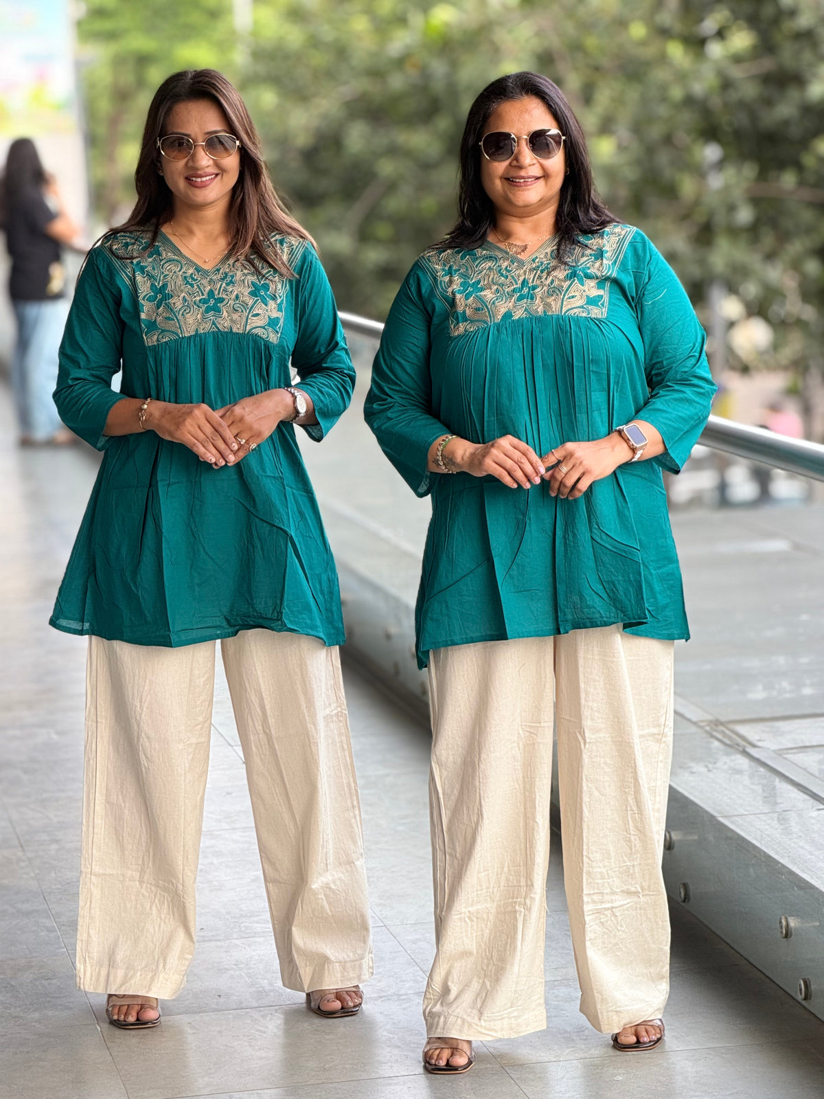 Embroidered Ease Set