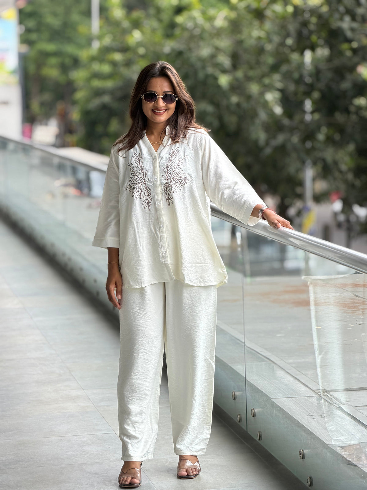 BloomEase Embroidered Co-Ord Set